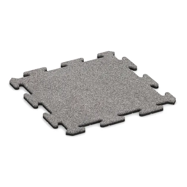 Dalle sportive 1,8 cm de WARCO en couleur Gris mélange au format 500 x 500 x 18 mm. La photo de l’article 4585 dans la vue complète de face.