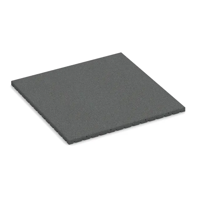 Tapis aire de jeux 4 cm - EN 1177 ≤ 110 cm de WARCO en couleur Gris ardoise au format 1000 x 1000 x 40 mm. La photo de l’article 5663 dans la vue complète de face.