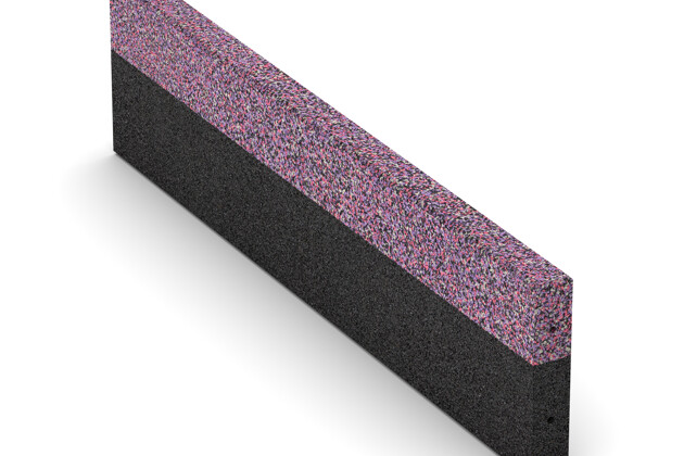 Bordure en caoutchouc (de trottoir) de WARCO en couleur Lavande au format 1000 x 250 x 50 mm. La photo de l’article 5175 dans la vue complète de face.