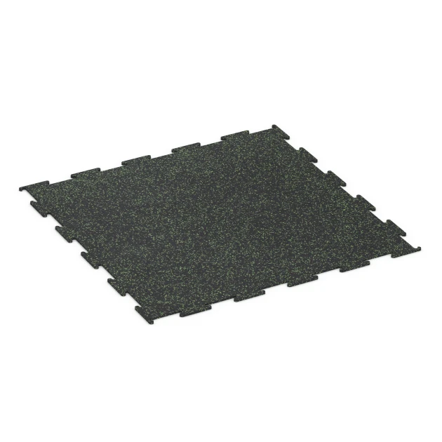 Sol de salle de sport Compact de WARCO en couleur Vert légèrement moucheté au format 100 x 100 x 0,8 cm | 1,00 m². La photo de l’article 6453 dans la vue complète de face.