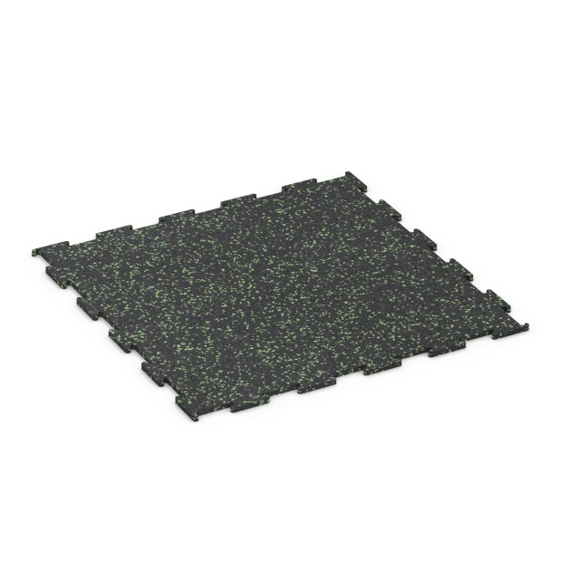 Sol de salle de sport Compact de WARCO en couleur Vert légèrement moucheté au format 50 x 50 x 0,8 cm | 0,25 m². La photo de l’article 6459 dans la vue complète de face.
