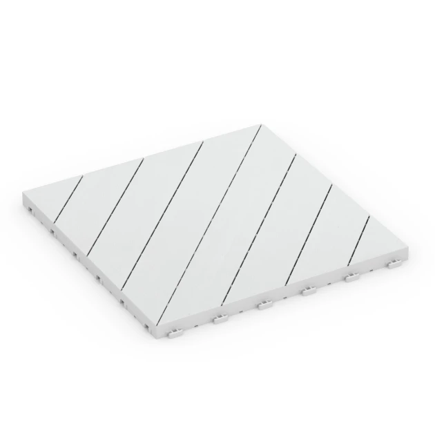 Point de Hongrie – Dalle clipsable de WARCO en couleur Craie au format 38,5 x 38,5 x 2 cm. La photo de l’article 6328 dans la vue complète de face.