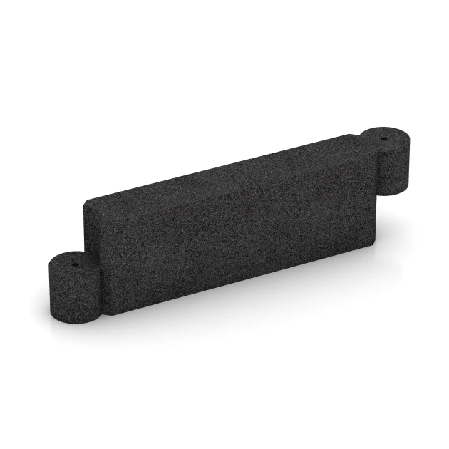 Bloc en caoutchouc de WARCO en couleur Anthracite au format 1000 x 300 x 154 mm. La photo de l’article 2578 dans la vue complète de face.