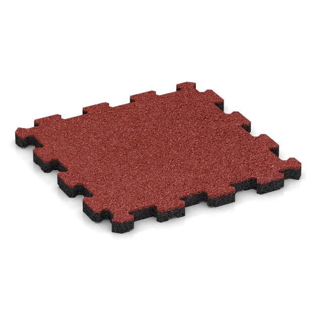 Dalle plage de piscine sans joints de WARCO en couleur Rouge corail au format 306 x 306 x 20 mm. La photo de l’article 4414 dans la vue complète de face.