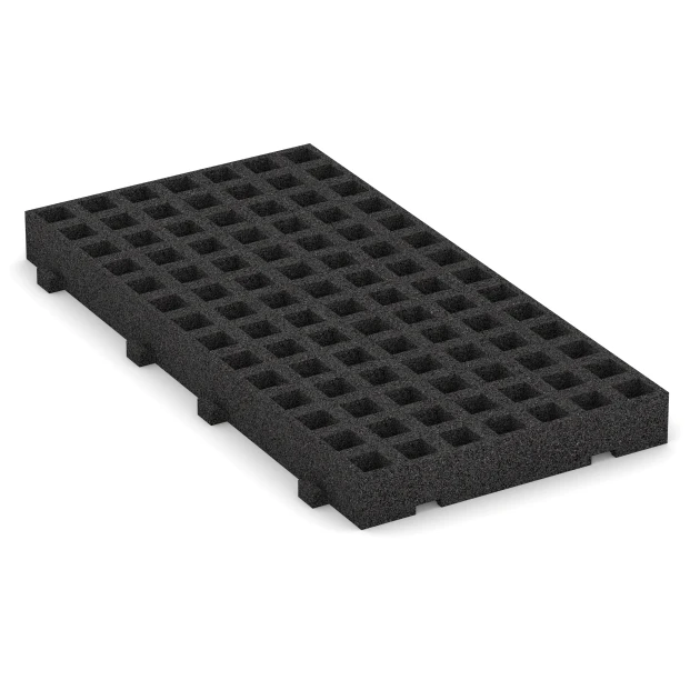 Dalle de gazon de WARCO en couleur Anthracite au format 100 × 50 × 8 cm. La photo de l’article 6115 dans la vue complète de face.