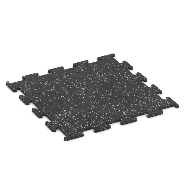 Fitness Performance Elite Revêtement Sportif de WARCO en couleur Gris doux moucheté au format 50 x 50 x 1 cm | 0,25 m². La photo de l’article 3779 dans la vue complète de face.