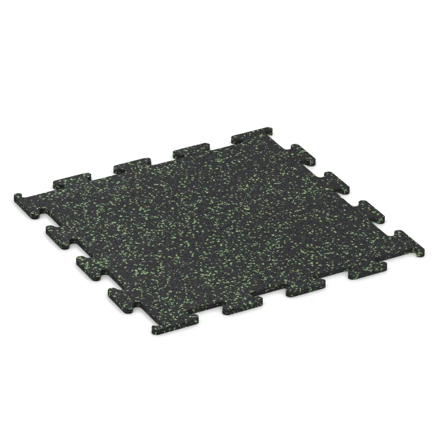 Fitness Performance Elite Revêtement Sportif de WARCO en couleur Vert doux moucheté au format 50 x 50 x 1 cm | 0,25 m². La photo de l’article 3767 dans la vue complète de face.