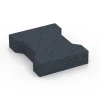 Pavé autobloquant en caoutchouc pour chevaux de WARCO en couleur Gris ardoise au format 20 x 16,5 x 4,5 cm | 0,0278 m². La photo de l’article 7071 dans la vue complète de face.