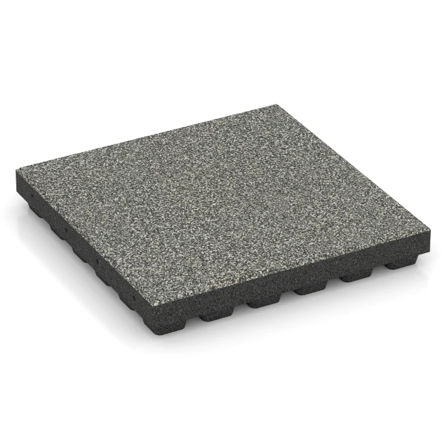 Dalle amortissante EPDM – 210 cm de WARCO en couleur Granit gris au format 50 x 50 x 7 cm | 0,25 m². La photo de l’article 6441 dans la vue complète de face.