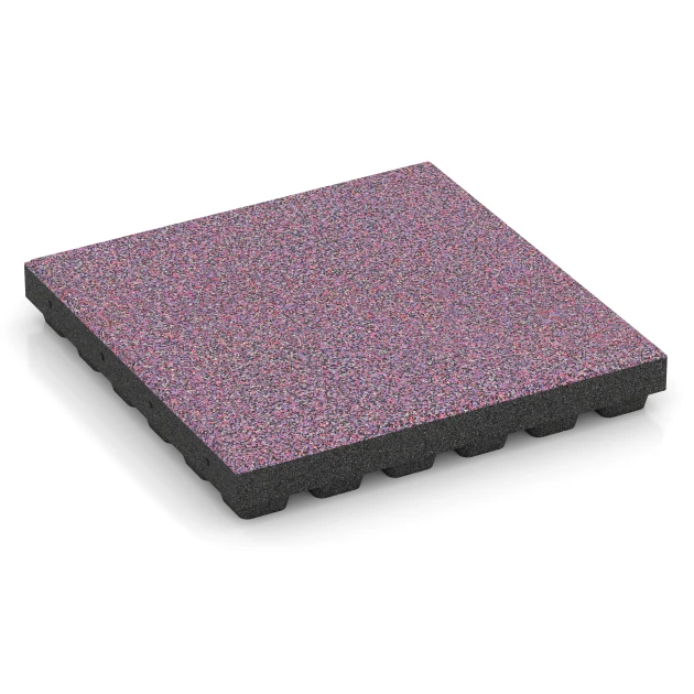Dalle amortissante EPDM – 210 cm de WARCO en couleur Lavande au format 50 x 50 x 7 cm | 0,25 m². La photo de l’article 6445 dans la vue complète de face.