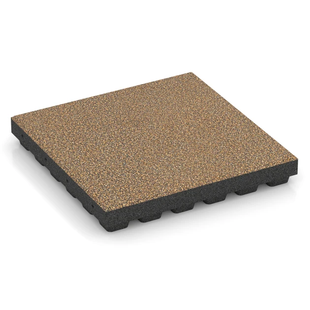 Dalle amortissante EPDM – 210 cm de WARCO en couleur Rotin au format 50 x 50 x 7 cm | 0,25 m². La photo de l’article 6448 dans la vue complète de face.