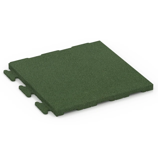 Dalle de sol fitness Classic de WARCO en couleur Vert herbe au format 50 x 50 x 3 cm | 0,25 m². La photo de l’article 6977 dans la vue complète de face.