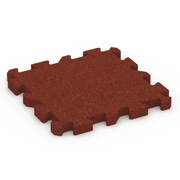 Dalles de terrain multisport de WARCO en couleur Rouge brique au format 50 x 50 x 4 cm | 0,25 m². La photo de l’article 6981 dans la vue complète de face.