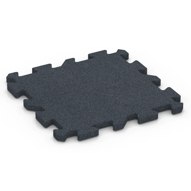 Dalle puzzle en caoutchouc pour fitness de WARCO en couleur Gris ardoise au format 50 x 50 x 3 cm | 0,25 m². La photo de l’article 6992 dans la vue complète de face.