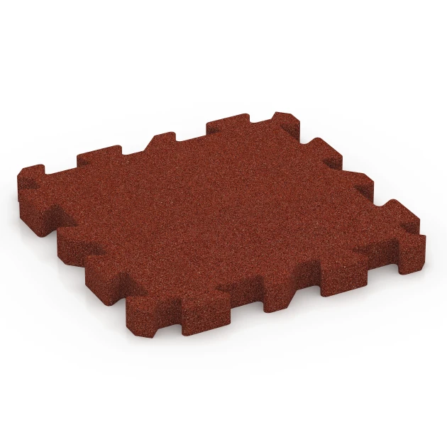 Dalle amortissante puzzle – 190 cm de WARCO en couleur Rouge brique au format 50 x 50 x 5 cm | 0,25 m². La photo de l’article 6402 dans la vue complète de face.