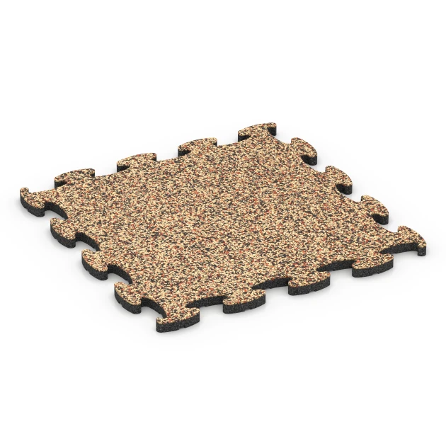 Dalle balcon caoutchouc de WARCO en couleur Terracotta au format 44,6 x 44,6 x 1,8 cm. La photo de l’article 6790 dans la vue complète de face.