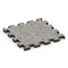Dalle amortissante puzzle de WARCO en couleur Granit gris au format 46 x 46 × 2,8 cm. La photo de l’article 6932 dans la vue complète de face.