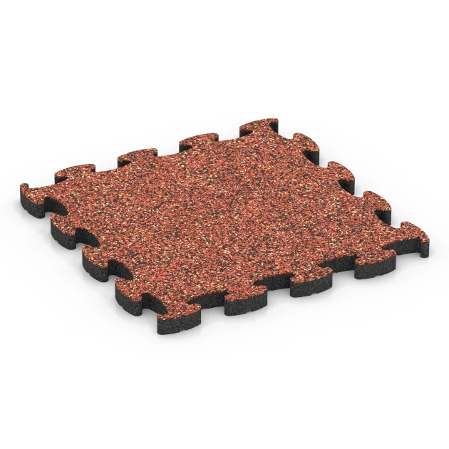 Dalle amortissante puzzle de WARCO en couleur Etna au format 46 x 46 × 2,8 cm. La photo de l’article 6935 dans la vue complète de face.
