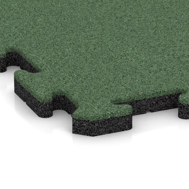 La vue détaillée sur les bords du produit WARCO 5299, Dalle plage de piscine, au format 500 x 500 x 30 mm, en couleur Vert pâle.