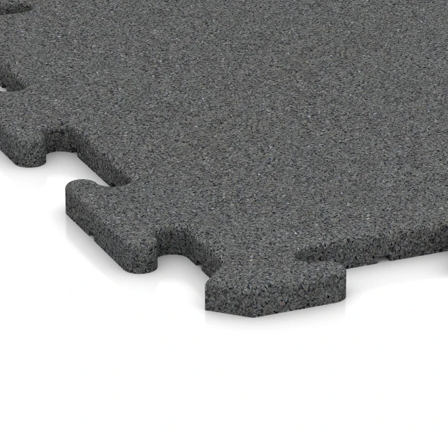 La vue détaillée sur les bords du produit WARCO 3914, Dalle polyvalente pour chiens, au format 50 x 50 x 1,8 cm | 0,25 m², en couleur Gris ardoise.