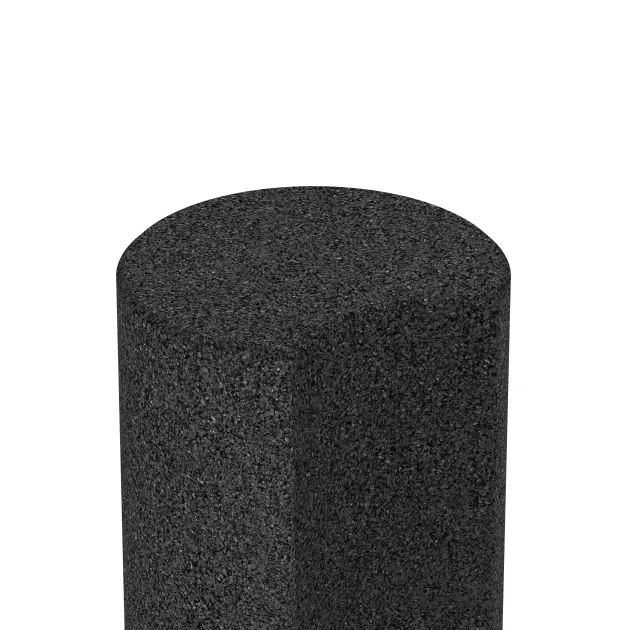 La vue détaillée sur les bords du produit WARCO 2554, Palissade en caoutchouc, au format ø 250 x 400 mm, en couleur Anthracite.