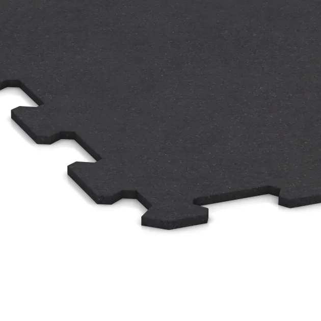 La vue détaillée sur les bords du produit WARCO 1064, Sol de Fitness Compact, au format 970 x 970 x 8 mm, en couleur Antracite mat.
