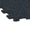 La vue détaillée sur les bords du produit WARCO 1054, Sol de Fitness Compact, au format 970 x 970 x 8 mm, en couleur Bleu doux moucheté.