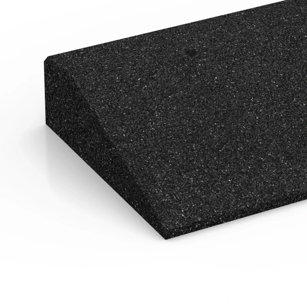 La vue détaillée sur les bords du produit WARCO 6601, Rampe de seuil, au format 100 × 25 cm | 1 < 8 cm, en couleur Anthracite.