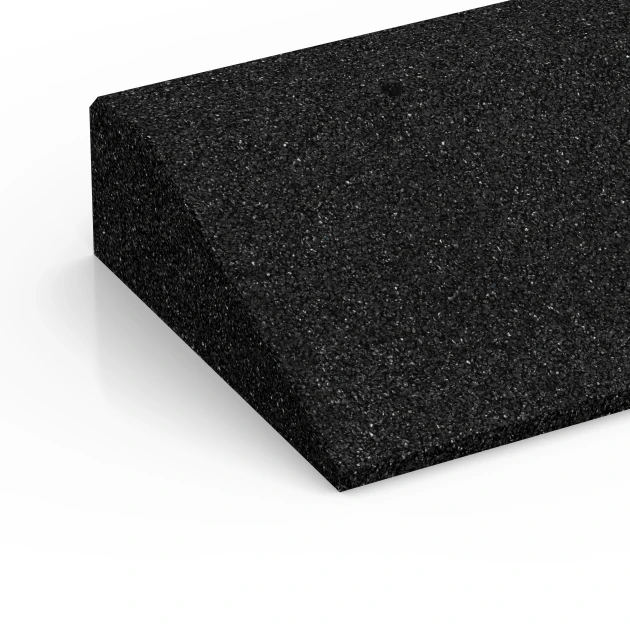 La vue détaillée sur les bords du produit WARCO 6602, Rampe de seuil, au format 100 × 25 cm | 1 < 9 cm, en couleur Anthracite.