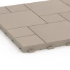 La vue détaillée sur les bords du produit WARCO 6331, Motif bloc – Dalle clipsable, au format 38,5 x 38,5 x 2 cm, en couleur Vanille.