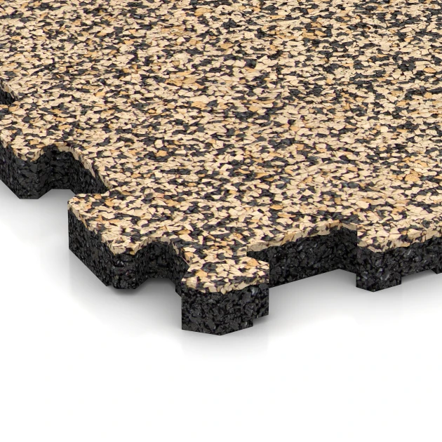 La vue détaillée sur les bords du produit WARCO 5426, Carreau d’escalier, au format 306 x 306 x 20 mm, en couleur Travertin.