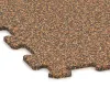 La vue détaillée sur les bords du produit WARCO 1023, Sol de Fitness Compact, au format 970 x 970 x 8 mm, en couleur Terre cuite.
