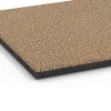 La vue détaillée sur les bords du produit WARCO 6421, Dalle amortissante EPDM – 90 cm, au format 50 x 50 x 3 cm | 0,25 m², en couleur Rotin.