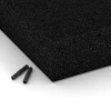 La vue détaillée sur les bords du produit WARCO 6277, Dalle amortissante – 300 cm, au format 50 x 50 x 11 cm, en couleur Anthracite.