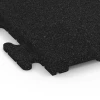 La vue détaillée sur les bords du produit WARCO 6190, Dalle de sol fitness Classic, au format 50 x 50 x 3 cm | 0,25 m², en couleur Anthracite.