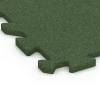 La vue détaillée sur les bords du produit WARCO 6985, Dalle de sol fitness, au format 50 x 50 x 2 cm | 0,25 m², en couleur Vert herbe.