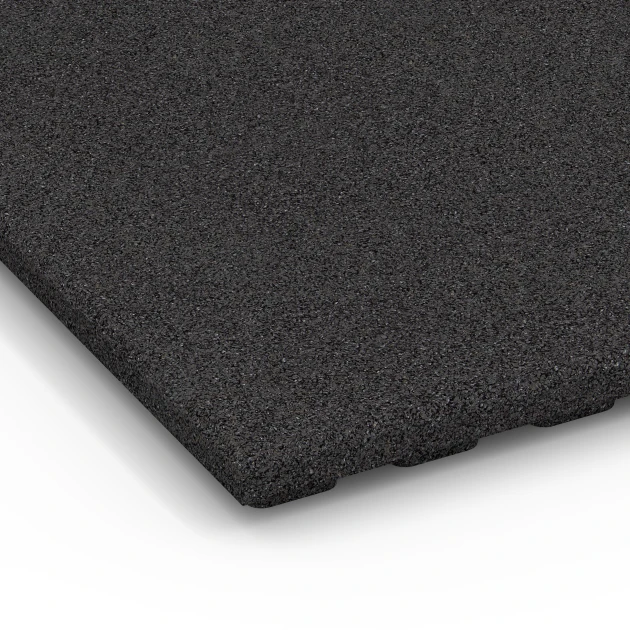 La vue détaillée sur les bords du produit WARCO 6383, Stallmatte Komfort, au format 100 x 100 x 4 cm, en couleur Anthracite.