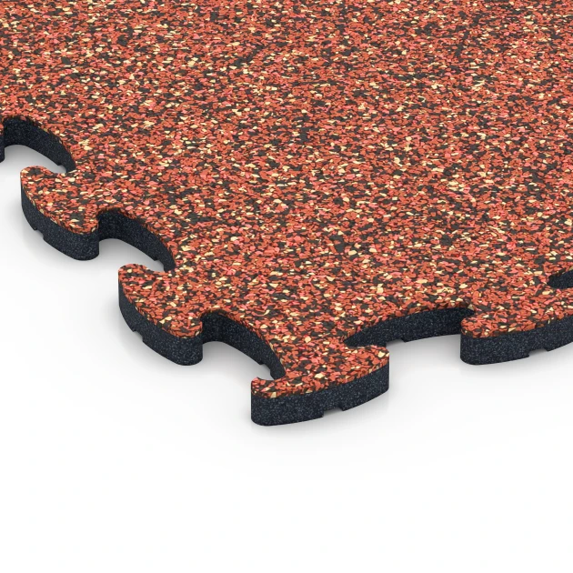 La vue détaillée sur les bords du produit WARCO 6899, Sol agility intérieur chien, au format 44,6 x 44,6 x 1,8 cm, en couleur Etna.
