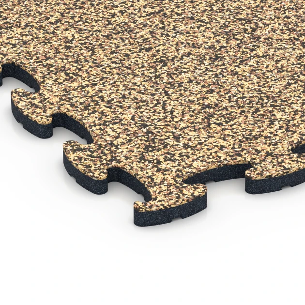 La vue détaillée sur les bords du produit WARCO 6903, Sol agility intérieur chien, au format 44,6 x 44,6 x 1,8 cm, en couleur Rattan.