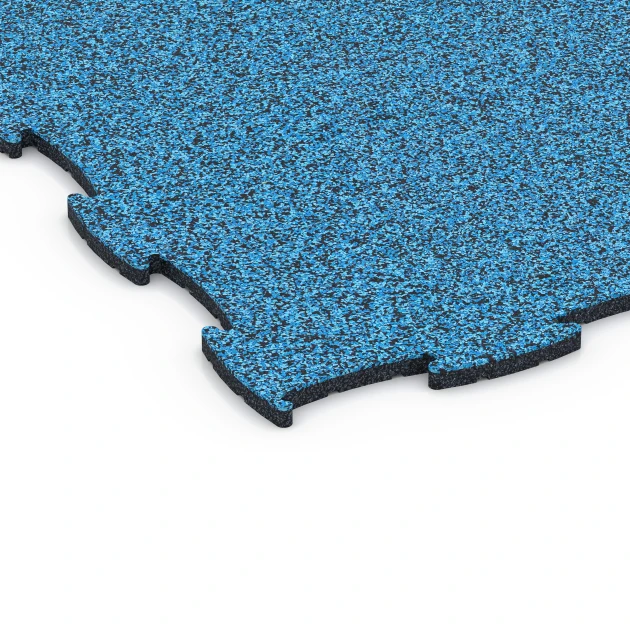La vue détaillée sur les bords du produit WARCO 6839, Fitness Active dalle, au format 97,1 x 97,1 × 1,8 cm, en couleur Atlantique.