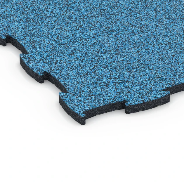 La vue détaillée sur les bords du produit WARCO 6857, Fitness Active dalle, au format 97,1 x 97,1 x 2,8 cm, en couleur Atlantique.