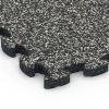 La vue détaillée sur les bords du produit WARCO 6814, Dalle balcon aspect pierre, au format 28,9 x 28,9 x 1,8 cm, en couleur Granit gris foncé.