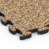 La vue détaillée sur les bords du produit WARCO 6817, Dalle balcon aspect pierre, au format 28,9 x 28,9 x 1,8 cm, en couleur Terracotta.