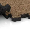 Le gros plan sur le système de connexion des revêtements de sol WARCO 5940 - Revêtement de sol clipsable Indoor en couleur Maroc. Les dimensions 500 x 500 x 40 mm.