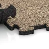 Le gros plan sur le système de connexion des revêtements de sol WARCO 5869 - Revêtement de sol clipsable Indoor en couleur Travertin. Les dimensions 500 x 500 x 30 mm.