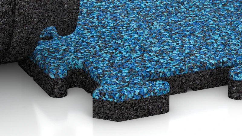 Connexion puzzle avec chanfrein légèrement arrondi