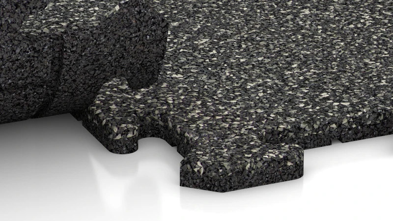 Connexion puzzle avec chanfrein légèrement arrondi