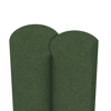 Le gros plan sur le système de connexion des revêtements de sol WARCO 2564 - Palissade en caoutchouc en couleur Vert gazon. Les dimensions ø 250 x 800 mm.