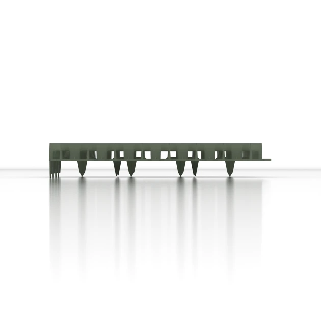 Le gros plan sur le système de connexion des revêtements de sol WARCO 3634 - Dalle stabilisatrice en plastique en couleur Vert mat. Les dimensions 47,6 × 47,6 × 4 cm | 0,226 m².