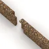 Le gros plan sur le système de connexion des revêtements de sol WARCO 2252 - Plinthe en couleur Maroc. Les dimensions 750 x 80 x 20 mm.